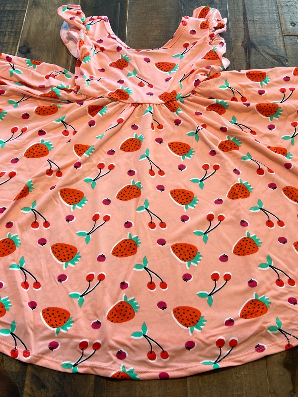 Dot Dot Smile size 3/4 girls Strawberry Empire Twirl Dress New